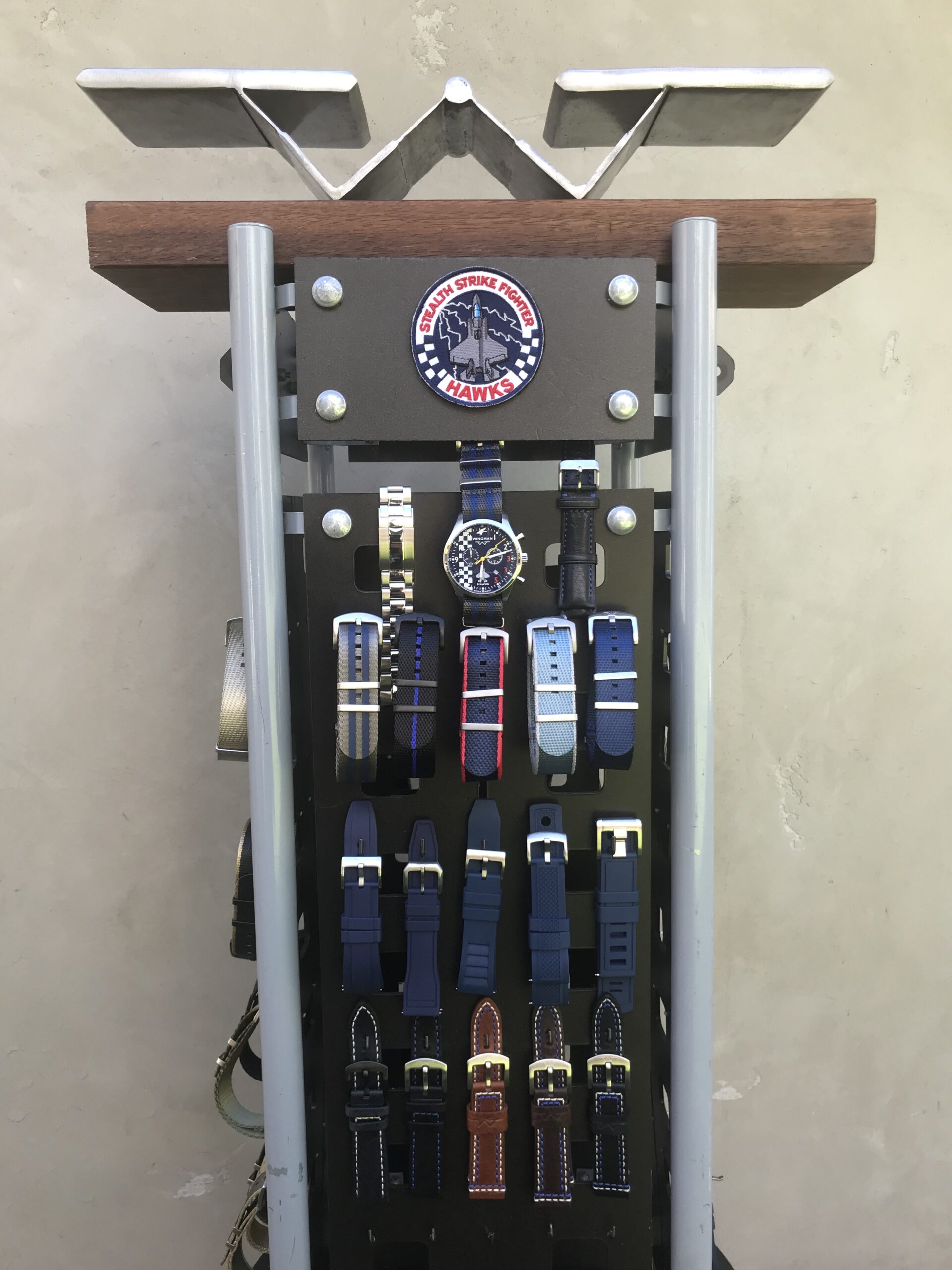 Blue band watch tower
