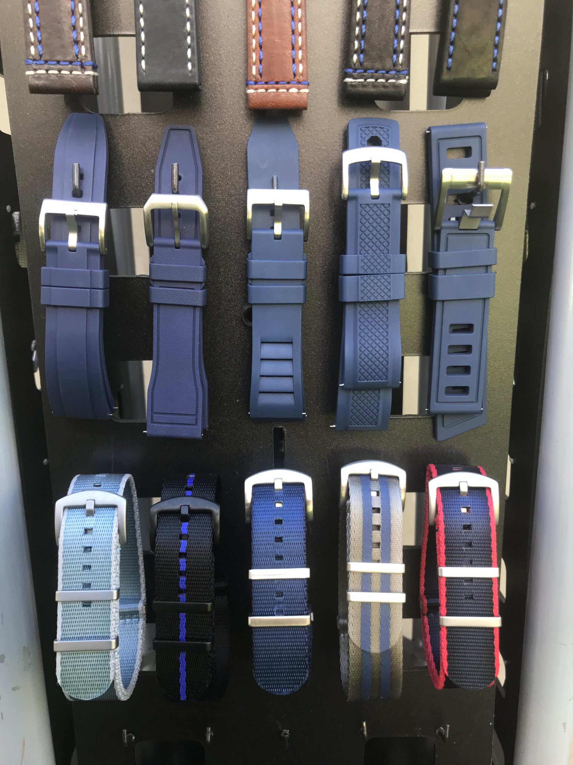 Blue FKM and NATO bands