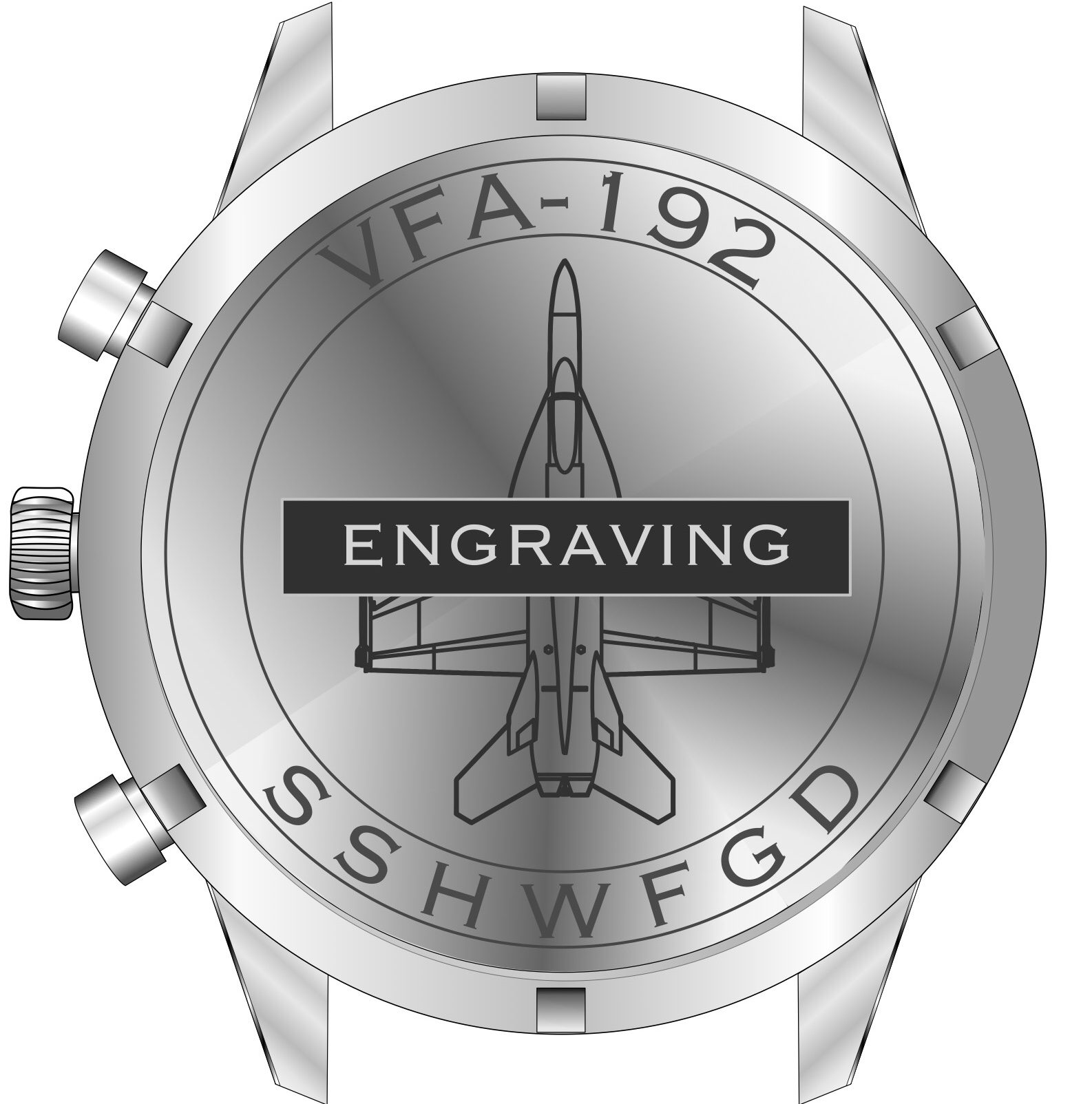 VFA-192 Custom Watch Caseback