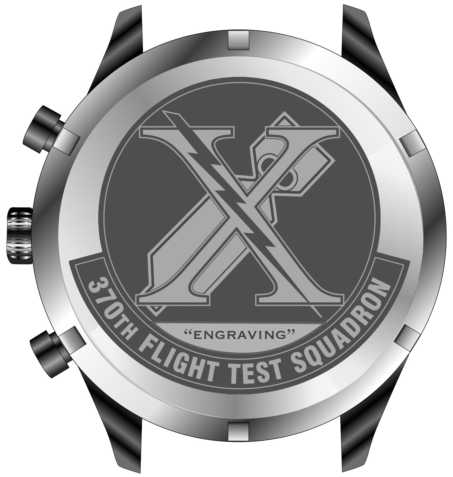 370th FLTS Black Watch Design 1 Caseback