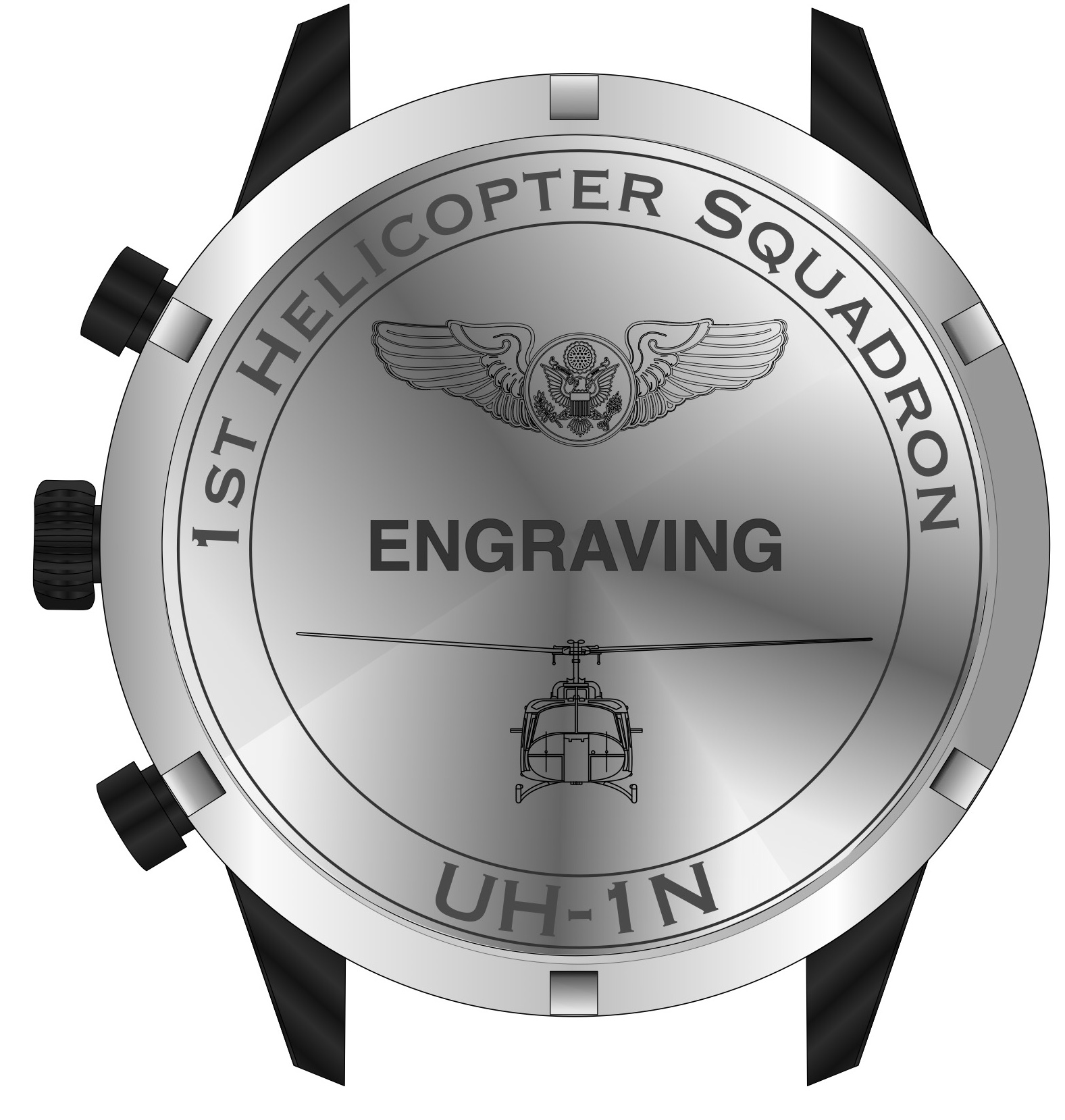 Enlisted Caseback 1st Helicopter Squadron Custom Watch