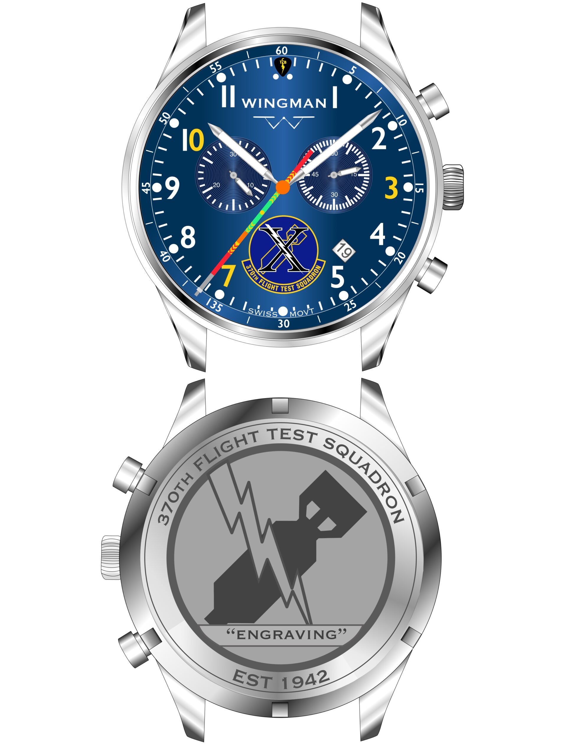 370th FLTS Blue Custom Watch Design
