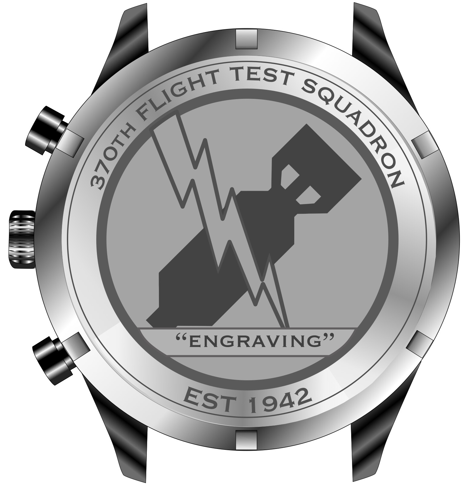 370th FLTS Black Watch Design 2 Caseback