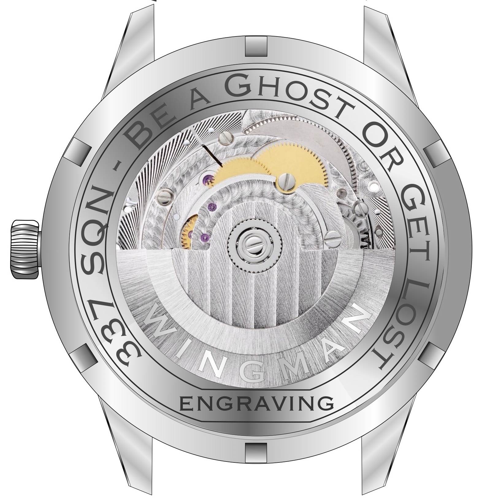HAF 337 Custom Automatic Watch Caseback